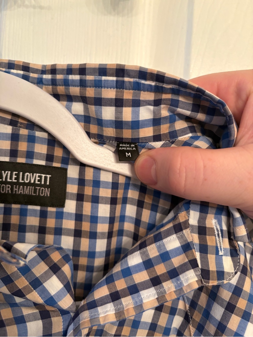 Lyle Lovett for Hamilton Plaid Western Button Up Shirt - Picture 4 of 10